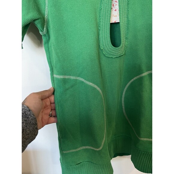 Free People Emerald Green Cowl Neck Sweater - Picture 5 of 11